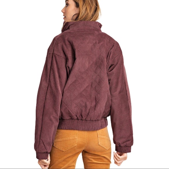 ❌SOLD❌ WHISKEY KISS Quilted Soft Corduroy Jacket - Picture 3 of 3